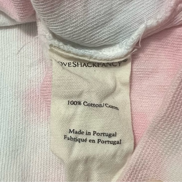 LoveShackFancy Kirby Hoodie Sweatshirt Size Medium Cherry Fizz Tie-Dye Pink Blue - Picture 11 of 12